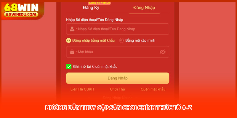 Hướng dẫn truy cập sân chơi chính thức từ A-Z